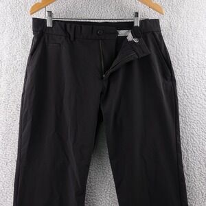Kjus Mens Black Regular Fit Pants Size 34x32 Golf Athletic Casual Performance